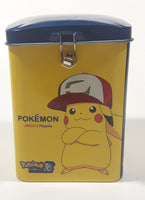 Rare 1997 Nintendo Pokemon 2.0 The Movie Jiwoo's Pikachu 4 3/4" Tall Tin Metal Coin Bank