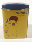 Rare 1997 Nintendo Pokemon 2.0 The Movie Jiwoo's Pikachu 4 3/4" Tall Tin Metal Coin Bank
