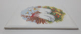 Vintage White Goose Birds and Baby Chicks Themed 6" x 6" Ceramic Tile Trivet