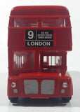 EPL Best of British Famous Red Bus Route Master Double Decker Bus 6 1/2" Long Plastic Coin Bank