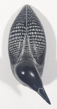 Vintage Boma Loon Bird 5 1/4" Long Carved Black Stone Sculpture Made in Canada