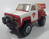 Rare Vintage Tonka Canadian Tire Pickup Truck with Box Cap and Driver 9 1/4" Long Pressed Steel and Plastic Toy Car Vehicle