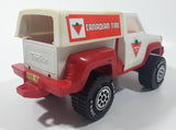 Rare Vintage Tonka Canadian Tire Pickup Truck with Box Cap and Driver 9 1/4" Long Pressed Steel and Plastic Toy Car Vehicle