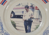 Set of Vintage World Travel Service Limited Thailand 6" Plates with Man and Woman Photos On Them