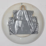 Vintage Trader Vic Drunken Men Embracing White 5" Ceramic Ash Tray with Gold Trim