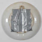 Vintage Trader Vic Drunken Men with Rum Barrel White 5" Ceramic Ash Tray with Gold Trim