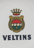 Vintage Fisher & Co 8633 Rodental Porzellanfabrik Veltins Beer 5 1/4" Porcelain Ash Tray with Gold Trim