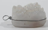 Raw Clear White Sparkling Quartz Crystal Necklace Pendant