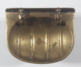 Vintage Pedestal Sink Shaped 4 3/8" Tall Brass Metal Soap Dish