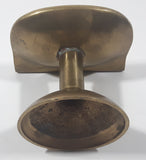 Vintage Pedestal Sink Shaped 4 3/8" Tall Brass Metal Soap Dish