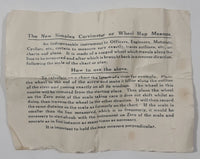 Antique Simplex Curvimeter or Wheel Map Measure with Instructions