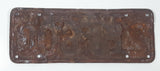 Antique 1937 Texas Metal Vehicle License Plate Tag 210 600