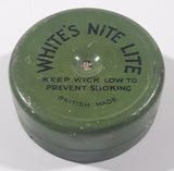 Antique White's Nite Lite Candle Wick Tin Metal Can