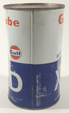 Vintage Gulf Gulflube XHD SAE 20W-20 1.13 Litre Motor Oil Metal Can FULL