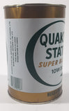 Vintage Quaker State Super Blend 10W-30 HD Motor Oil 1 Litre Metal Can
