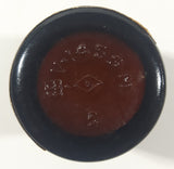 Rare Antique Barham White Precipitate Ointment 2" Tall Brown Glass Jar with Metal Lid