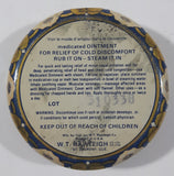 Vintage W.T. Rawleigh Company Rawleigh's Medicated Ointment 138g Tin Metal Container