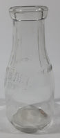 Vintage Blue Ribbon Quality Products Weaver Milk 7 1/4" Tall Embossed Clear Glass Bottle