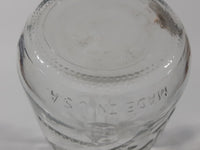 Vintage Blue Ribbon Quality Products Weaver Milk 7 1/4" Tall Embossed Clear Glass Bottle
