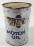 Rare Vintage Tempo Motor Oil Heavy Duty 10W 5 3/4" Tall Metal Can