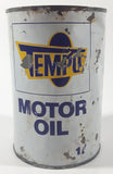 Rare Vintage Tempo Motor Oil Heavy Duty 10W 5 3/4" Tall Metal Can