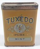 Vintage Tuxedo Pure Mint Yellow 3 1/4" Tall Tin Metal Spice Container