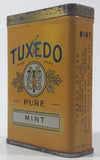 Vintage Tuxedo Pure Mint Yellow 3 1/4" Tall Tin Metal Spice Container