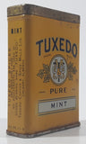 Vintage Tuxedo Pure Mint Yellow 3 1/4" Tall Tin Metal Spice Container
