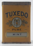 Vintage Tuxedo Pure Mint Yellow 3 1/4" Tall Tin Metal Spice Container