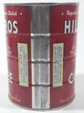 Vintage 1950s Hills Bros. Coffee One Pound Red 5 3/8" Tall Metal Can