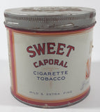 Vintage 1960s Sweet Caporal Cigarette Tobacco Tin Metal Can