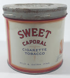 Vintage 1960s Sweet Caporal Cigarette Tobacco Tin Metal Can