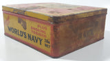Antique Rock City Tobacco Co Ltd World's Navy Plug Cut Smoking Tobacco Tin Metal Container