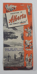 Vintage Vacation In Alberta The Family's Choice! 10 3/4" x 17" Paper Tourism Advertising Brochure