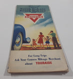 Vintage 1940s Travel with Conoco North Dakota South Dakota Road Map 18" x 26 1/4"