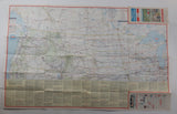 Vintage 1972 Enco Happy Motoring Guide Western United States Road Map 18" x31"