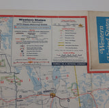 Vintage 1972 Enco Happy Motoring Guide Western United States Road Map 18" x31"