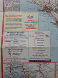 Vintage 1972 Enco Happy Motoring Guide Western United States Road Map 18" x31"