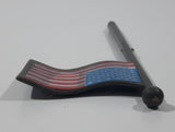 Vintage 1983 G.I. Joe Headquarters American Flag Pole 5 1/2" Tall Grey Plastic Toy Accessory