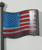 Vintage 1983 G.I. Joe Headquarters American Flag Pole 5 1/2" Tall Grey Plastic Toy Accessory