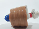 2000 McDonald's Disney 102 Dalmatians #14 Dog in Brown Barrel Spinning Top 3" Tall Toy Figure