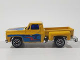 Vintage Soma Super Wheels 1973-80 Chevy Stepside Pickup Truck Yellow Die Cast Toy Car Vehicle