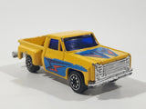 Vintage Soma Super Wheels 1973-80 Chevy Stepside Pickup Truck Yellow Die Cast Toy Car Vehicle