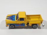 Vintage Soma Super Wheels 1973-80 Chevy Stepside Pickup Truck Yellow Die Cast Toy Car Vehicle