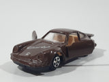 Vintage Soma Porsche 959 Turbo Brown Die Cast Toy Car Vehicle with Opening Doors