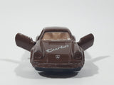 Vintage Soma Porsche 959 Turbo Brown Die Cast Toy Car Vehicle with Opening Doors