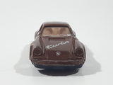 Vintage Soma Porsche 959 Turbo Brown Die Cast Toy Car Vehicle with Opening Doors