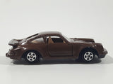 Vintage Soma Porsche 959 Turbo Brown Die Cast Toy Car Vehicle with Opening Doors