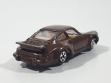 Vintage Soma Porsche 959 Turbo Brown Die Cast Toy Car Vehicle with Opening Doors