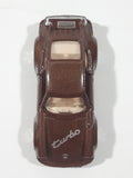 Vintage Soma Porsche 959 Turbo Brown Die Cast Toy Car Vehicle with Opening Doors